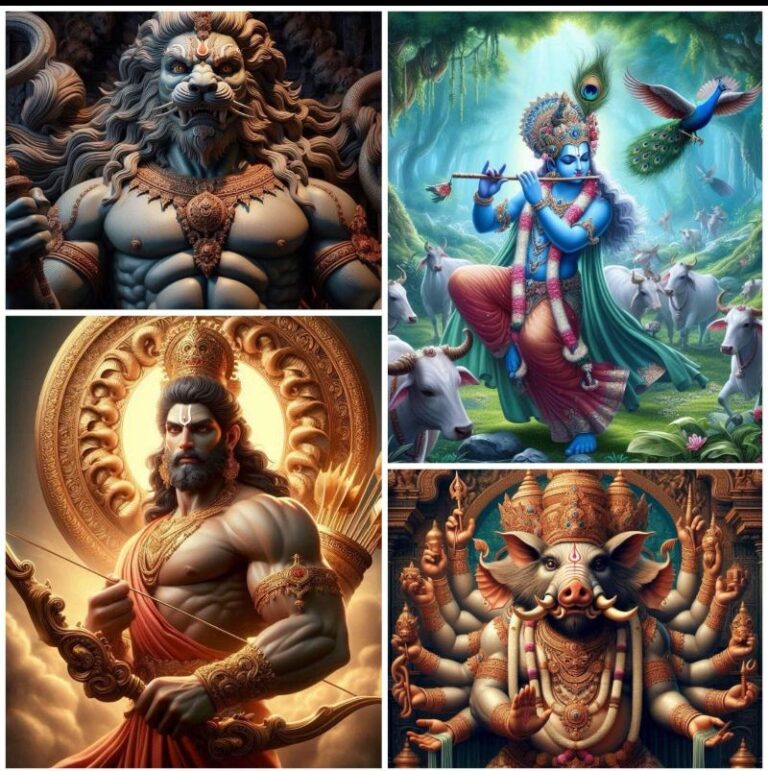 भगवान विष्णु के कृष्ण, राम, वराह भगवान और नरसिम्हा अवतारों का रहस्यमयी संबंध