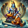 Lord vishnu with devrishi narad
