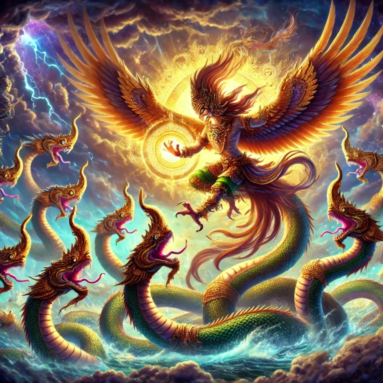 गरुड़ और नागो का युद्ध