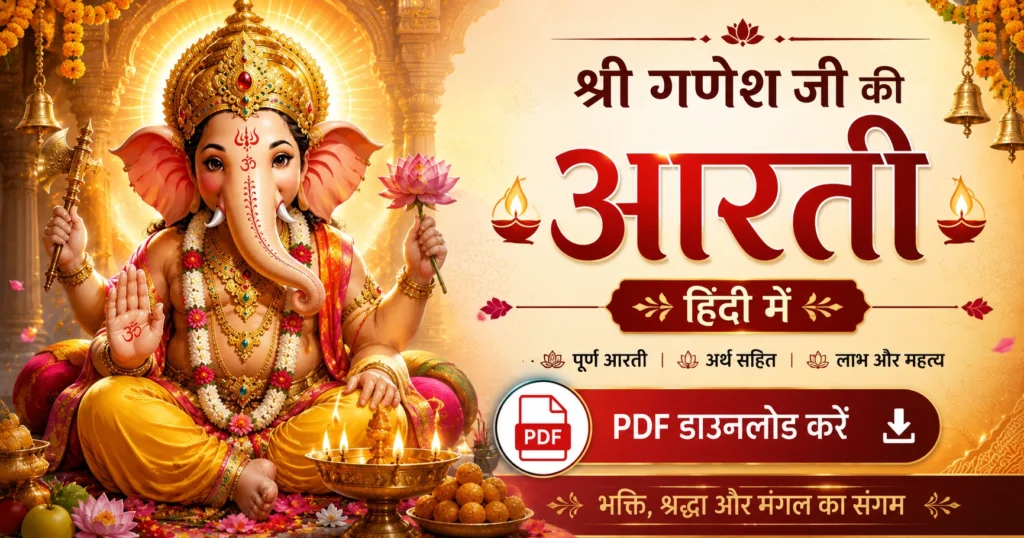 Lord ganesha aarti in hindi, भगवान गणेशजी की आरती हिंदी में ,