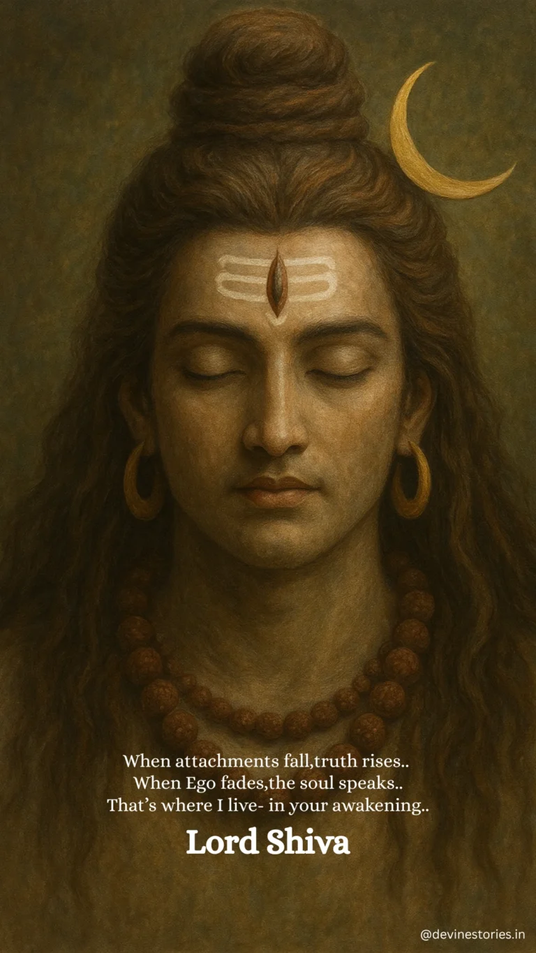 Lord Shiva meditating with crescent moon on head and Trinetra, symbolizing truth and awakening