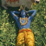 Download Lord Krishna with Cow HD Wallpaper