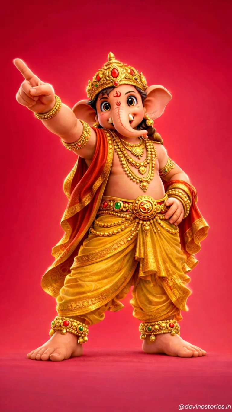 Download Cute Baby Lord Ganesha 3D Wallpaper | Divine Bal Ganesh HD Image