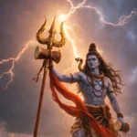 Download Lord Shiva HD Wallpaper – Powerful Mahadev with Trishul & Lightning Background 4K