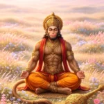 Download Meditating Lord Hanuman 4K Wallpaper – Divine Hanuman Meditation HD Background