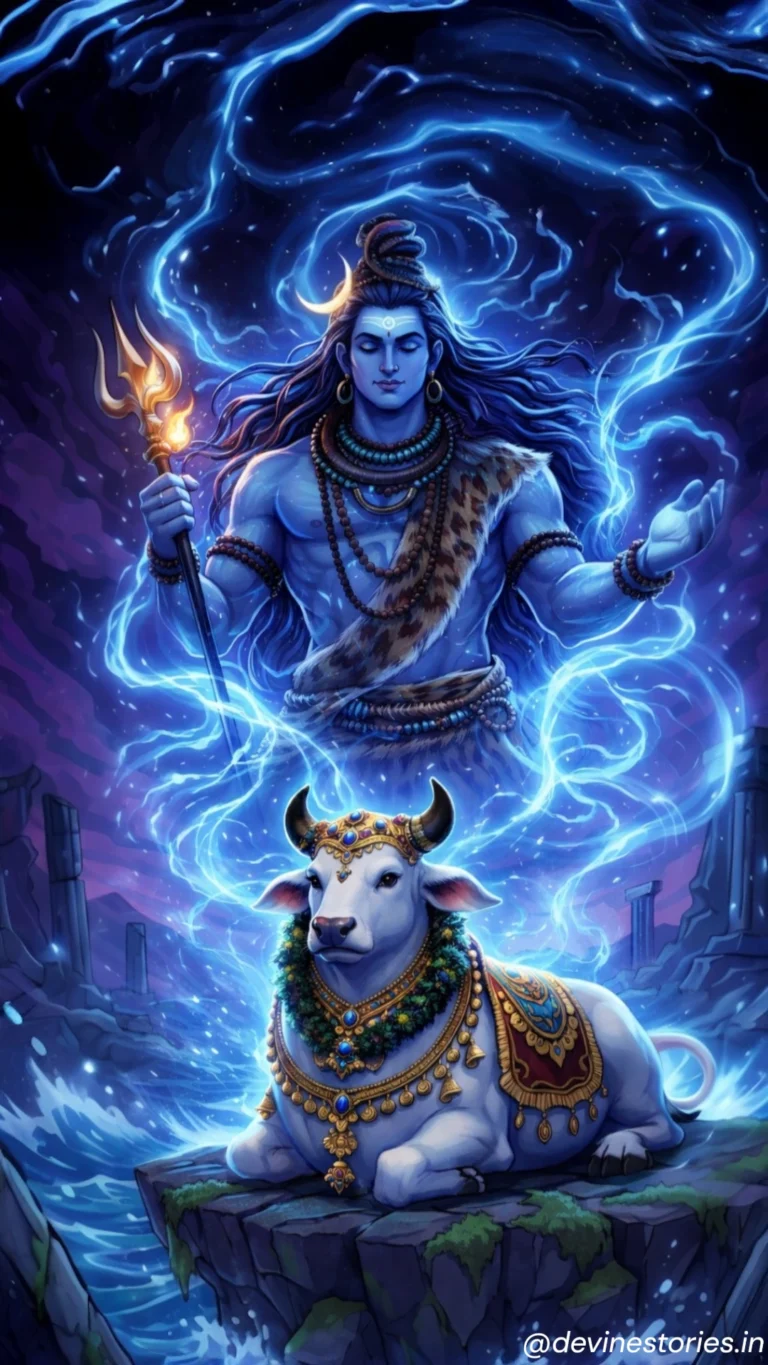 Download Lord Shiva with Nandi HD Wallpaper – Divine Meditation Art