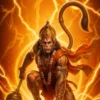 Download Powerful Lord Hanuman Lightning Divine 4K Wallpaper