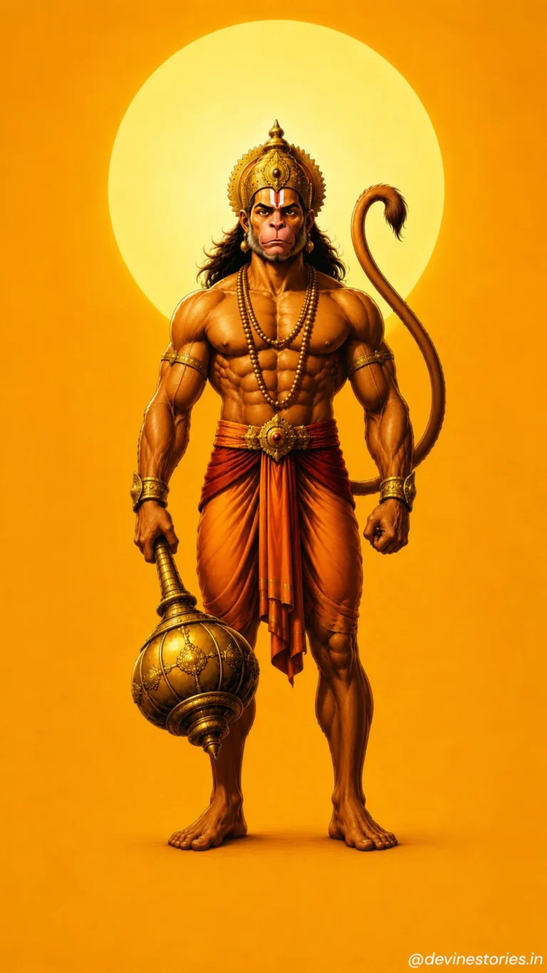 Download Powerful Lord Hanuman HD Wallpaper 4K for Mobile