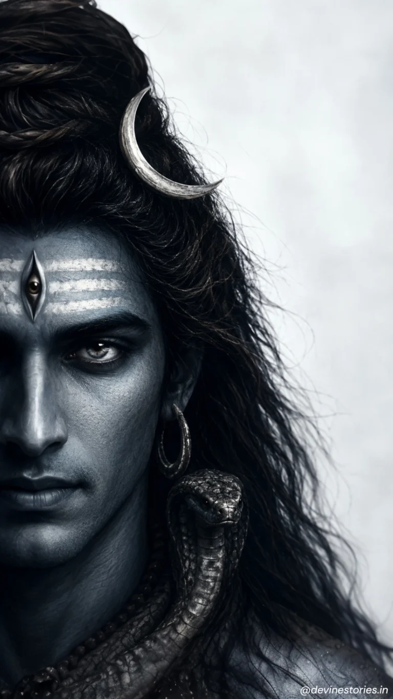 Download Lord Shiva Half Face 4K Wallpaper | Mahadev HD Mobile Background