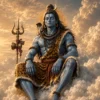 Download Mahadev 4K Wallpaper – Divine Lord Shiva Sitting on Clouds