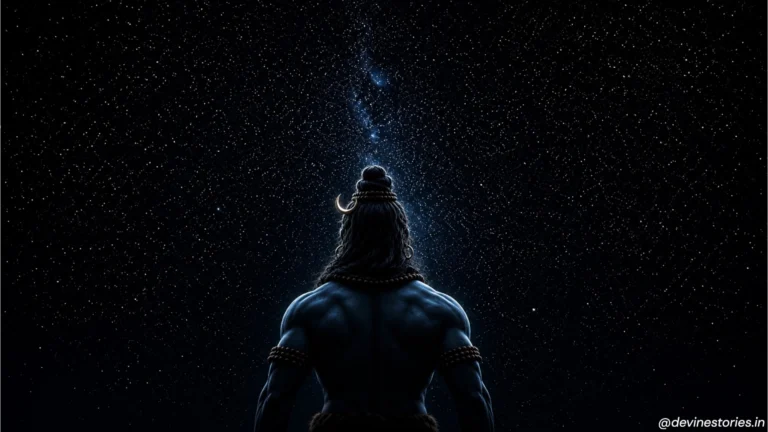 Download Lord Shiva Starry Night 4K HD Wallpaper | Divine Cosmic View