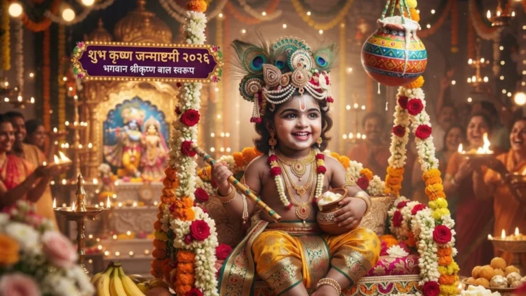 कृष्ण जन्माष्टमी 2026 - भगवान श्रीकृष्ण बाल स्वरूप
