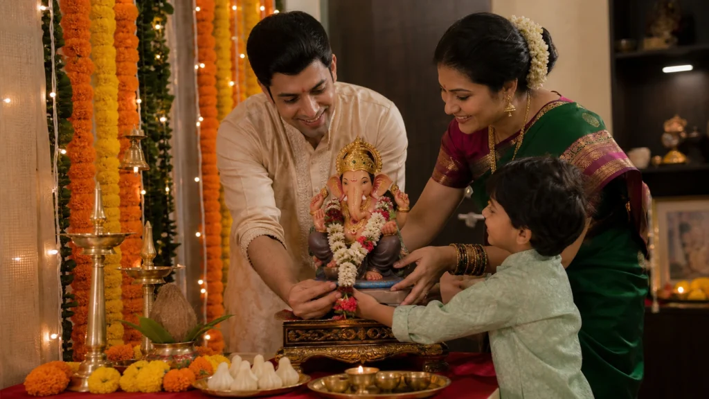 घर में गणेश स्थापना पूजा विधि